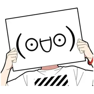 😮 이모티콘, 행복, 미소, 사람, 캐릭터, 일러스트, 스티커 telegram sticker