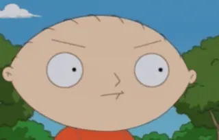 😐 Stewie Griffin Family Guy Dessin animé, Bébé, En colère, Drôle, Série TV whatsapp sticker