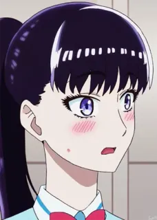 😳 Anime, Manga, Mujer, Dibujo animado, Femenina, Chica telegram sticker