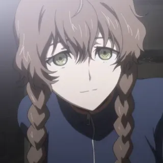 ⚙️ Suzuha Amane Steins;Gate anime, steins gate, suzuha amane, personagem, garota, tranças whatsapp sticker