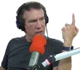 ☝️ mittelfinger, geste, beleidigend, mann, kopfhörer, porträt whatsapp sticker