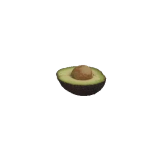 🥑 avocado, fruit, food, healthy, green, halved, single whatsapp sticker