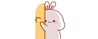 🔰 bunny, cute, cartoon, kawaii, animal telegram sticker