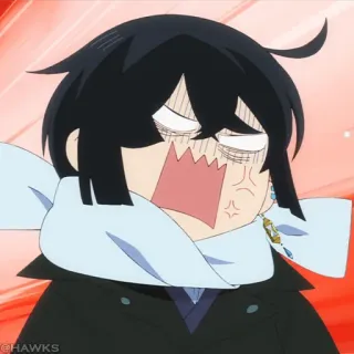 ♟ Anime, Cartoon, Ausdruck, Charakter, Lustig telegram sticker