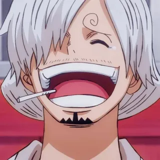 ✖️ Sanji One Piece Anime, One Piece, Sanji, Cigarrillo, Cocinero whatsapp sticker