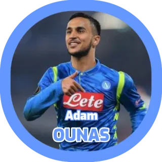 🇩🇿 Adam Ounas Adam OUNAS calcio, football americano, atleta, sport, giocatore telegram sticker