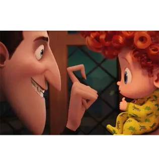 👍 Dracula Hotel Transylvania Дракула, Монстры на каникулах, мультфильм, мультик telegram sticker