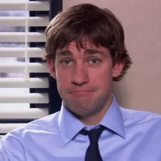 🗞 Jim Halpert The Office büro, serie, lustig, jim, halpert telegram sticker
