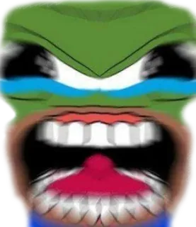 😡 Pepe the Frog Pepe, frog, meme, internet, angry, cry telegram sticker