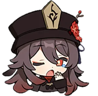 🔥 Hu Tao Genshin Impact Hu Tao, Genshin Impact, anime, sticker, crying telegram sticker
