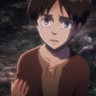 🗡 Eren Attack on Titan Anime, Eren Yeager, Ataque dos Titãs, Personagem, Personagem de anime whatsapp sticker