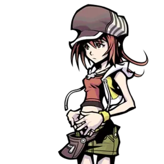 😔 Rindo Kanade NEO: The World Ends with You anime, video game, character, neo the world ends with you, rindo kanade telegram sticker