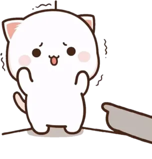 🤏 Katze, süß, Sticker, Cartoon telegram sticker