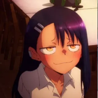 😏 Nagatoro Don't Toy with Me, Miss Nagatoro anime, nagatoro, cute, smug, hayase nagatoro telegram sticker