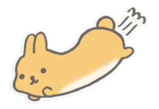 😊 coelho, animal, fofo, coelhinho, desenho animado, kawaii telegram sticker