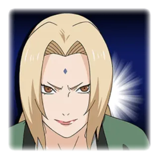 😏 Tsunade Naruto Аниме, Цунаде, Наруто, Ниндзя, Женщина, Персонаж telegram sticker