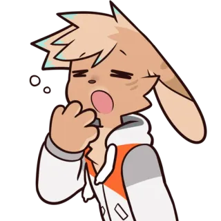 💤 Kartun, Binatang, Mengantuk, Menguap, Kelelahan, Lelah telegram sticker