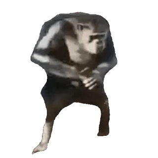 🤩 gorilla, ape, animal, dancing, meme, viral, funny, primate whatsapp sticker