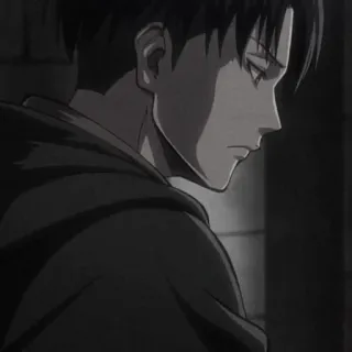 📷 Levi Ackerman Attack on Titan anime, character, manga, animation, fanart telegram sticker