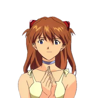 👏 Asuka Langley Soryu Neon Genesis Evangelion Anime, Personnage, Fille, Evangelion, Asuka, Langley, Soryu whatsapp sticker