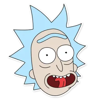 😁 Rick Sanchez Rick and Morty rick and morty, rick sanchez, kartun, animasi, adult swim, stiker telegram sticker
