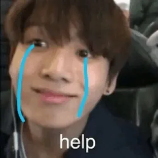 😭 help traurig, weinen, meme, tränen, hilfe, gesicht, emotion telegram sticker