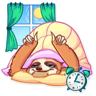 Pretty Lazy telegram stickers