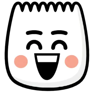 😄 Emoji, Desenho animado, Feliz, Rosto whatsapp sticker