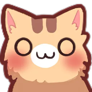 🤤 кот, милый, животное, стикер, каваи telegram sticker