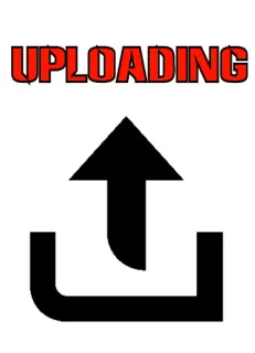⬆ UPLOADING télécharger, internet, flèche, icône, fichier, transfert telegram sticker