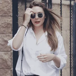 ◾️ woman, sunglasses, portrait, casual, person, blonde telegram sticker