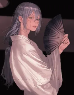 🔅 Mahito Jujutsu Kaisen Anime, Mahito, Jujutsu Kaisen, Fan telegram sticker