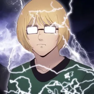 🤓 Anime, Raio, Eletricidade, Personagem, Pessoa telegram sticker