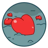💔 serce, miłość, romantyzm, uczucie, walentynki, serca telegram sticker