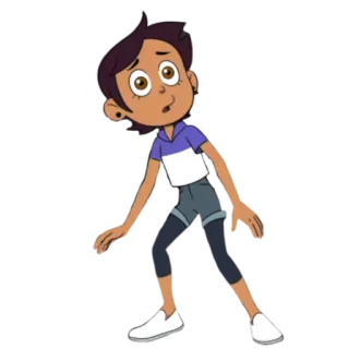 😦 Luz Noceda The Owl House dibujos animados, personaje, animación, lgbt, the owl house, luz, disney telegram sticker