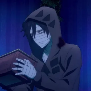 🦇 Zack (Isaac Foster) Angels of Death Anime, Horor, Perban, Hoodie, Zack, Isaac Foster, Angels of Death telegram sticker