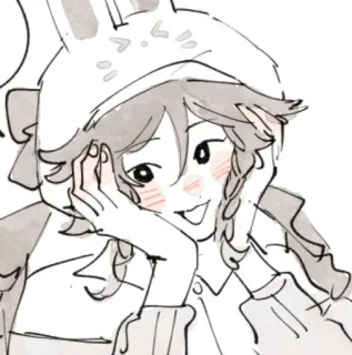 🌟 Anime, Niedlich, Lächelnd, Kawaii, Schlafanzug telegram sticker