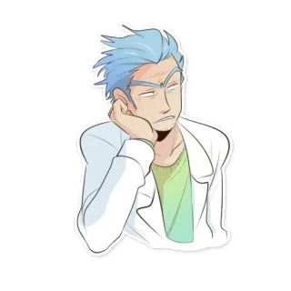 😒 Rick Sanchez Rick and Morty rick and morty, rick sanchez, kartun, adult swim, ilmuwan, acara tv telegram sticker