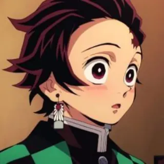 😳 Tanjiro Kamado Demon Slayer anime, demon slayer, tanjiro kamado, cartoon, manga telegram sticker