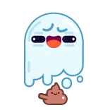 💩 hantu, pup, emoji, stiker whatsapp sticker