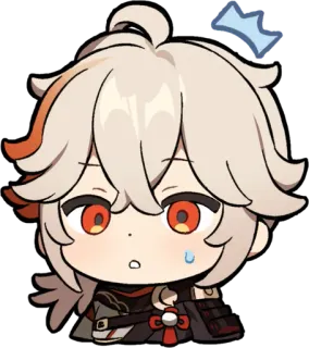 🎭 Kaedehara Kazuha Genshin Impact Anime, Manga, Sticker, Kaedehara Kazuha, Genshin Impact, Videospiel, Chibi, Süß whatsapp sticker