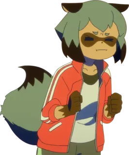 😣 Michiru Kagemori BNA: Brand New Animal Anime, Tanuki, Hombre bestia, BNA, Michiru, Kagemori whatsapp sticker
