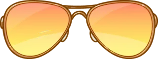 👓 óculos de sol, aviador, óculos, moda, acessórios telegram sticker