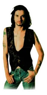 😟 Dave Gahan zanger, muzikant, Depeche Mode, jaren 80, jaren 90, rockster telegram sticker