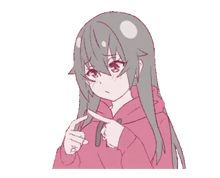 ❤️ Anime, Hoạt hình, Nhân vật, Dễ thương, Cô gái, Ngại ngùng telegram sticker