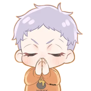 🙏 HONEY Hoạt hình, Anime, Nhân vật, Mật ong, Dễ thương telegram sticker