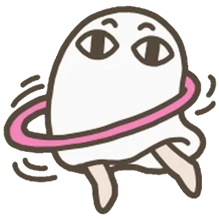๐ cartoon, ghost, cute, funny, popsicle whatsapp sticker