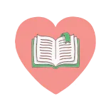 ❤️ book, reading, heart, open book, bookmark, literature telegram sticker