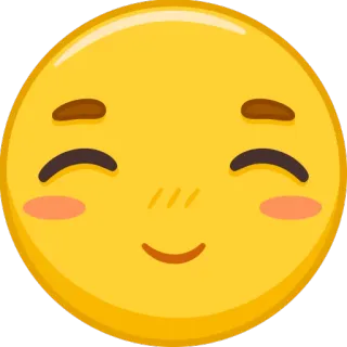 ☺️ Emoji, Joyeux, Smiley, Mignon, Rougir telegram sticker
