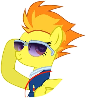 😎 My Little Pony, cartoon, pegasus, sunglasses, animated, pony, sticker whatsapp sticker